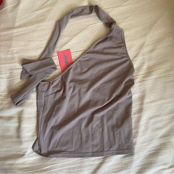 NWT Edikted. Grey halter top. Medium - Picture 6 of 7